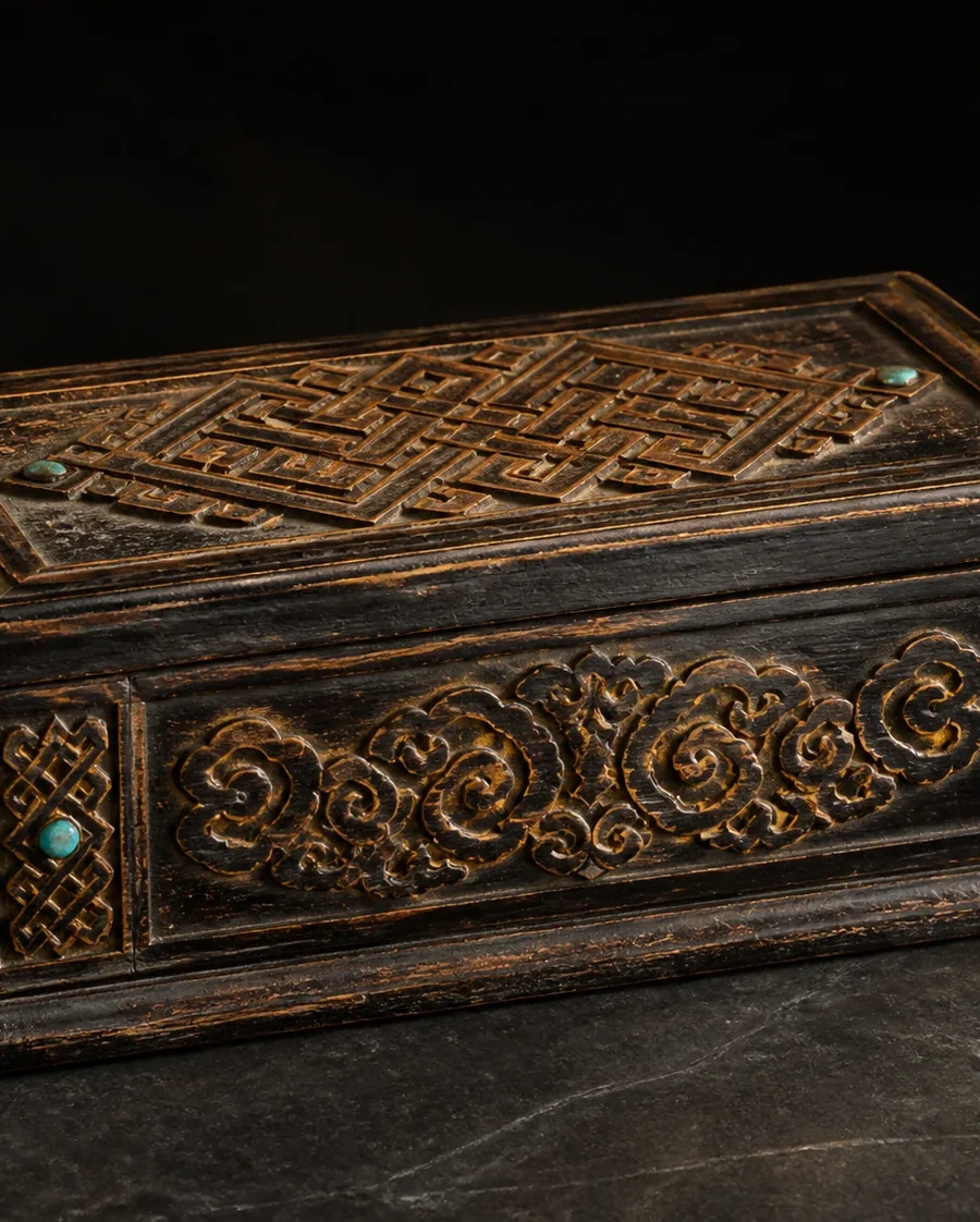 Carved Archive Box · illustrative concept