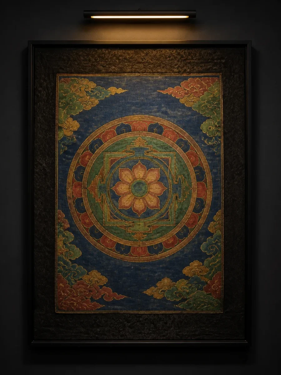 Lotus Mandala Study · illustrative concept