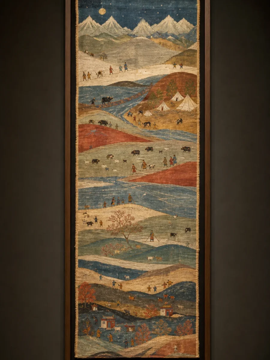 Plateau Journey Tapestry · illustrative concept